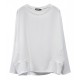 White t-shirt with long sleeves